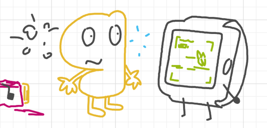 A panel from I've Been Everywhere, Man, episode nine of the Board Boards object show by Furretwalk/WalkingFurret.